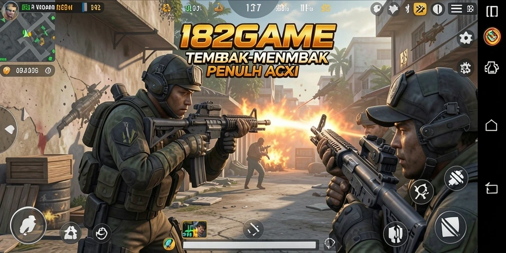 Gameplay intens dan seru di 182GAME yang penuh aksi.