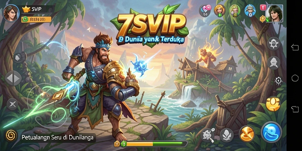 Screenshot gameplay 7SVIP menampilkan aksi seru dalam petualangan.