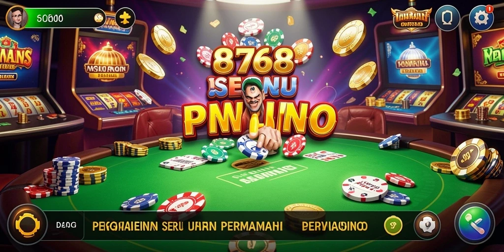 Tampilan menarik dari gameplay Kasino di 8768.