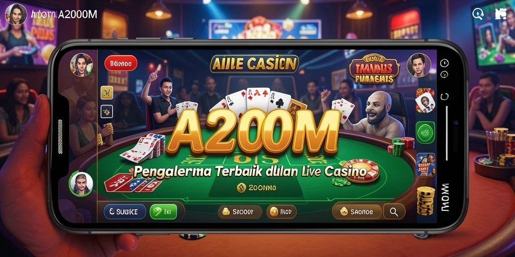 Tampilan gameplay A200M yang mendebarkan dalam Live Casino.