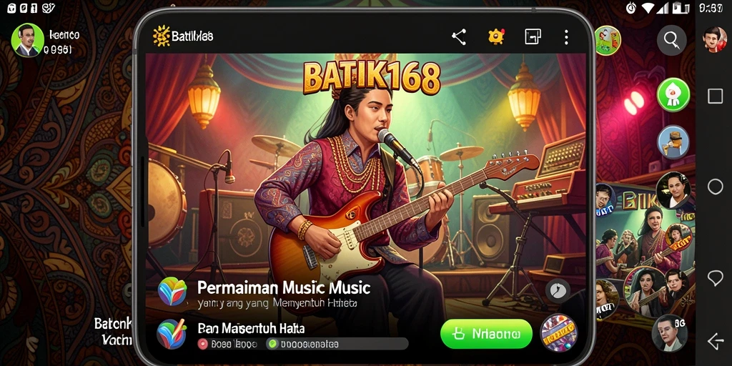 Tampilan gameplay BATIK168 dengan berbagai lagu dan tantangan seru.