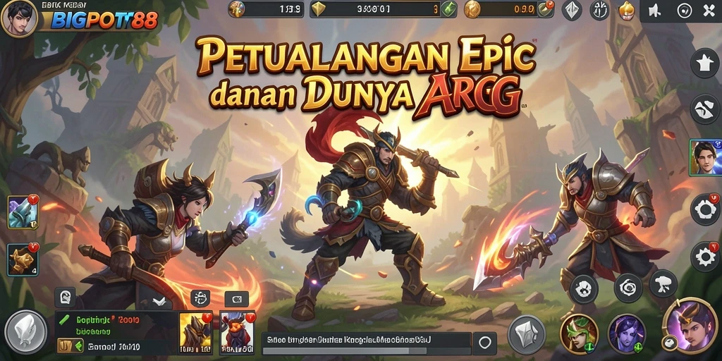 Tampilan gameplay menarik dari BIGPOT88 dengan efek visual yang menakjubkan.