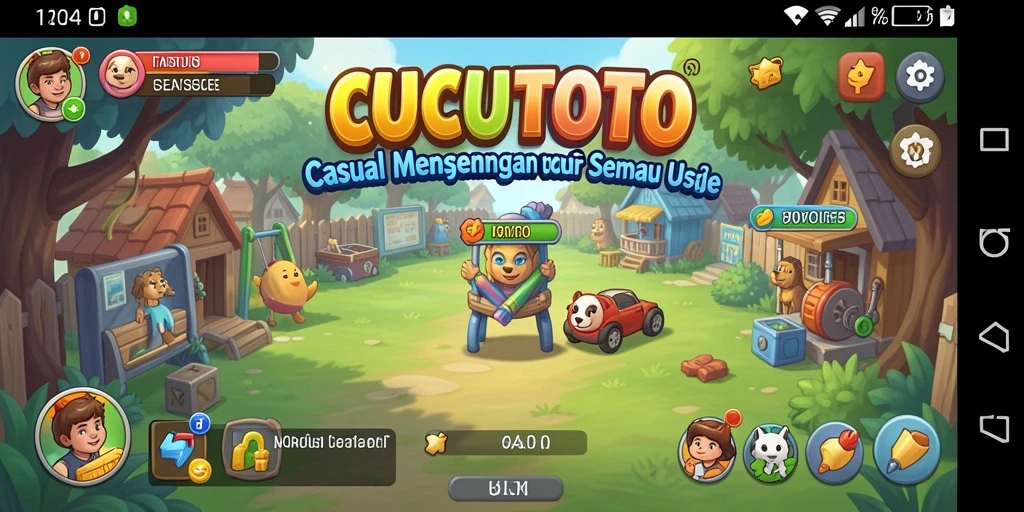 Screenshot gameplay <strong>CUCUTOTO</strong> menampilkan tantangan seru dan grafis menarik.