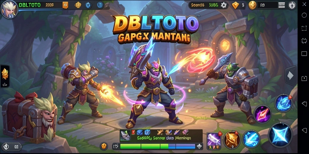 Screenshot gameplay DBLTOTO menunjukkan pertarungan seru di dunia ARPG.