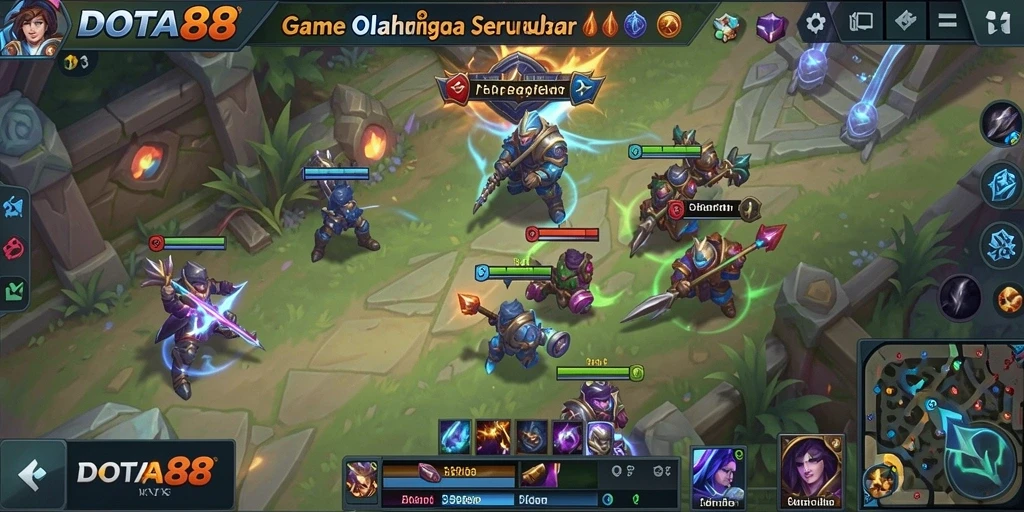 Tampilan gameplay DOTA88 yang menarik dengan aksi olahraga seru.