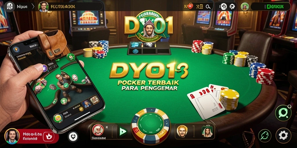 Tampilan gameplay DY01 yang mendebarkan dan penuh strategi Poker.