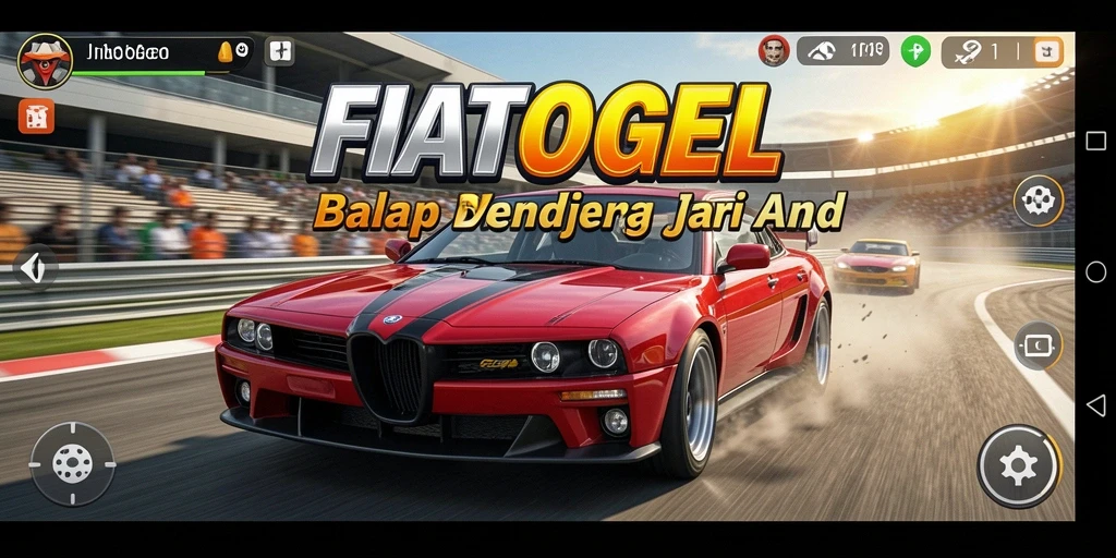 Tampilan permainan balapan seru di FIATOGEL.