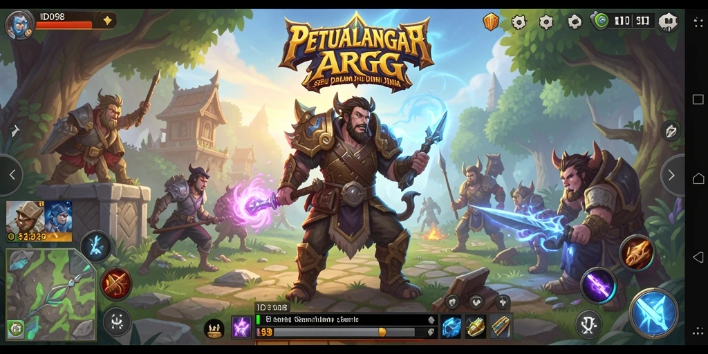 Tampilan gameplay ARPG ID098 yang menarik dan dinamis.