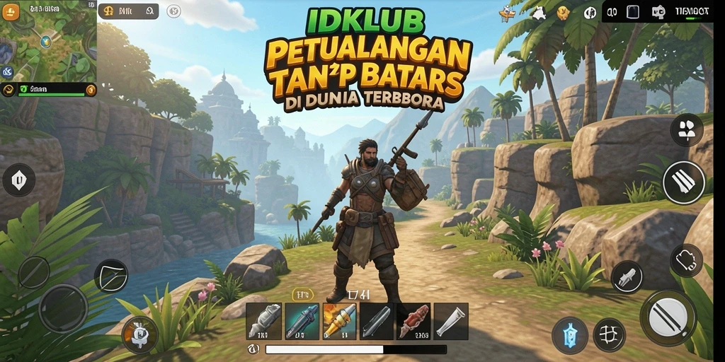 Gameplay seru dalam dunia terbuka IDKLUB yang menantang.