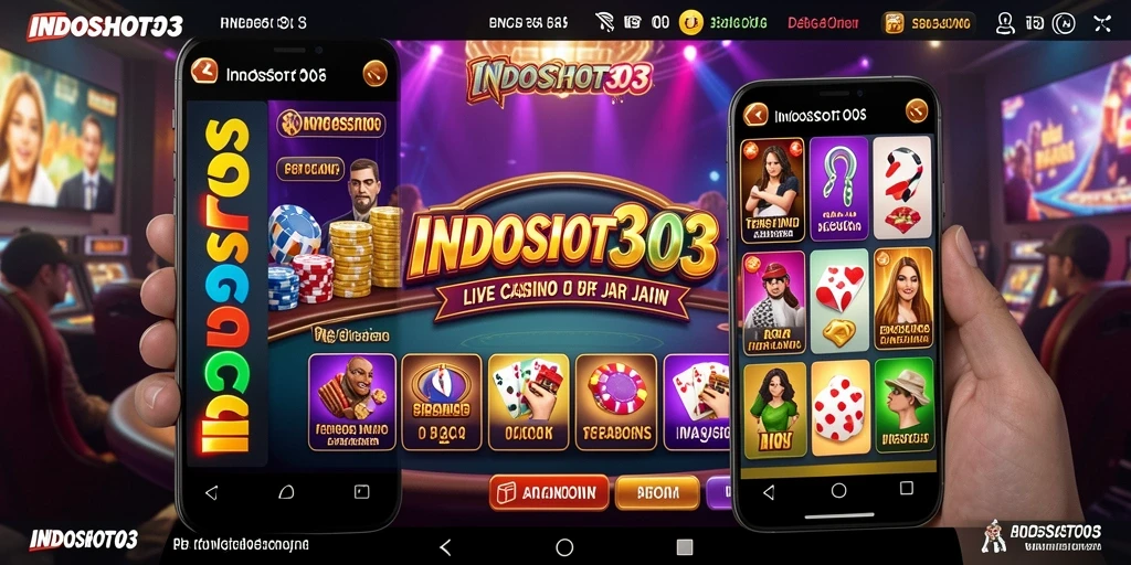 Tampilan gameplay Live Casino yang mendebarkan di INDOSLOT303.