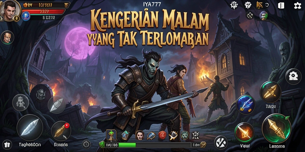 Tangkapan layar menunjukkan momen menegangkan dalam gameplay IYA777.