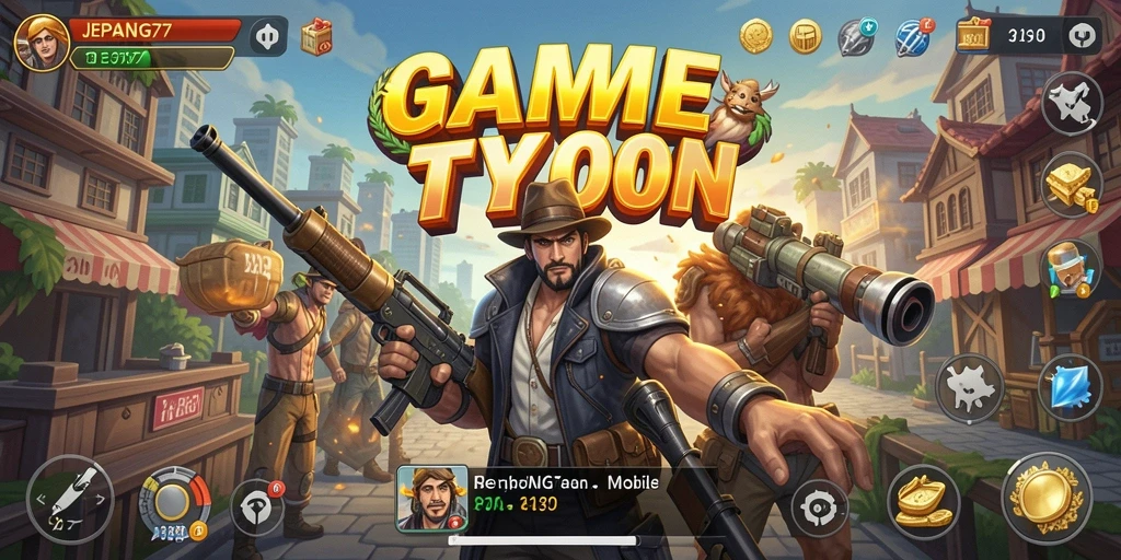 Screenshot gameplay <strong>JEPANG77</strong> menampilkan momen seru saat mengelola bisnis Tycoon.