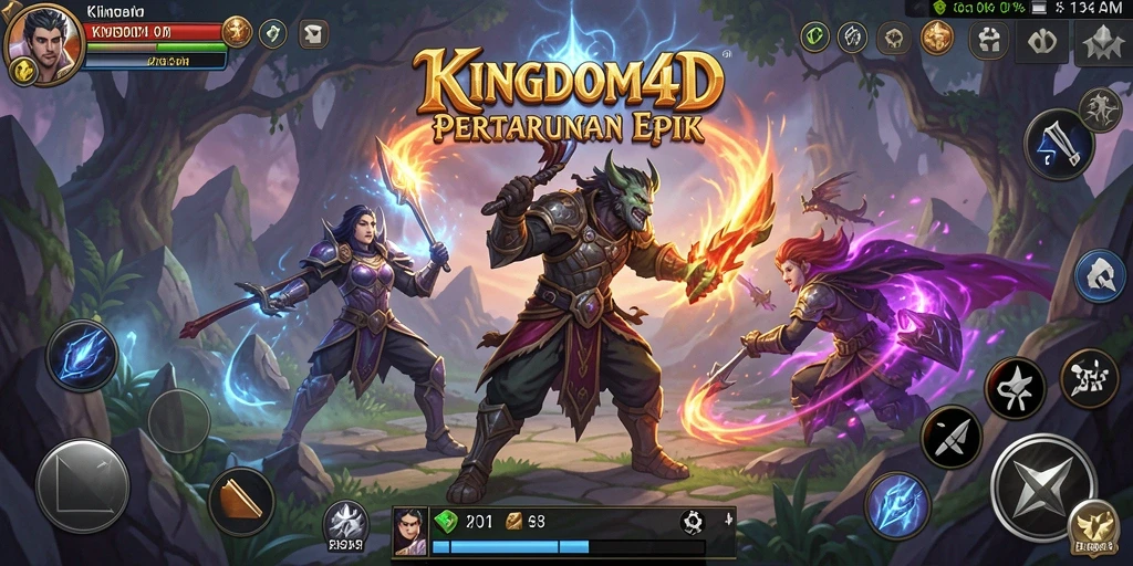 Tampilkan aksi pertarungan seru dalam KINGDOM4D.