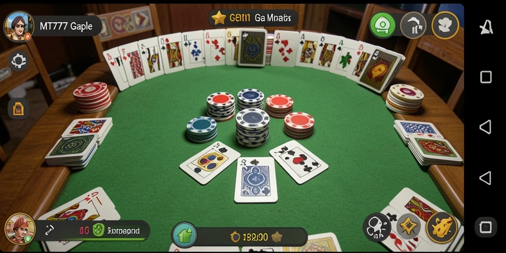 Tampilan gameplay Gaple yang seru dan interaktif.