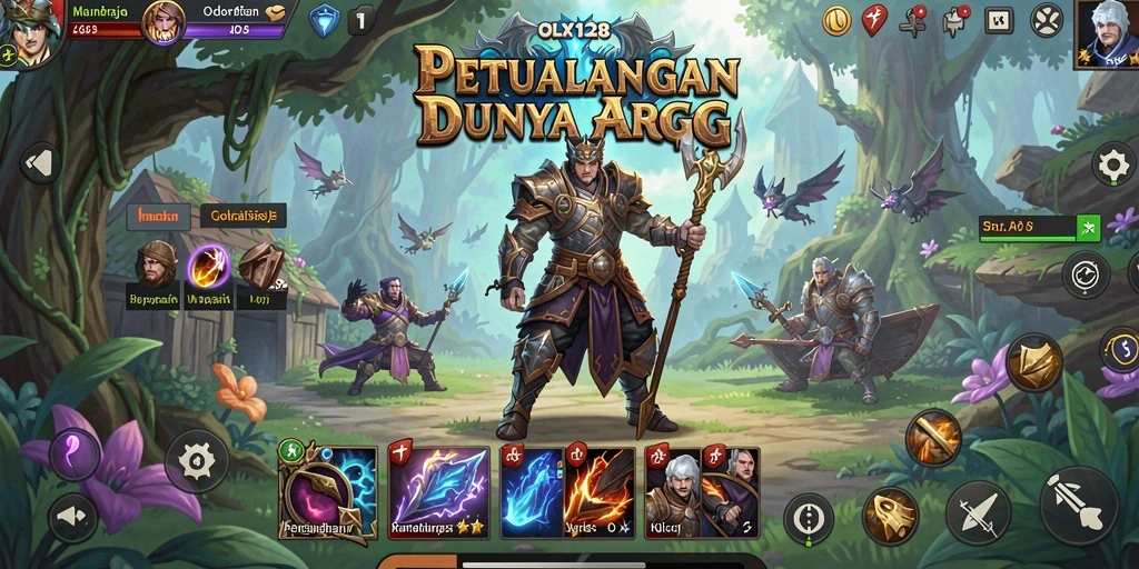 Tampilan gameplay OLX128 yang mendebarkan dalam pertempuran ARPG.