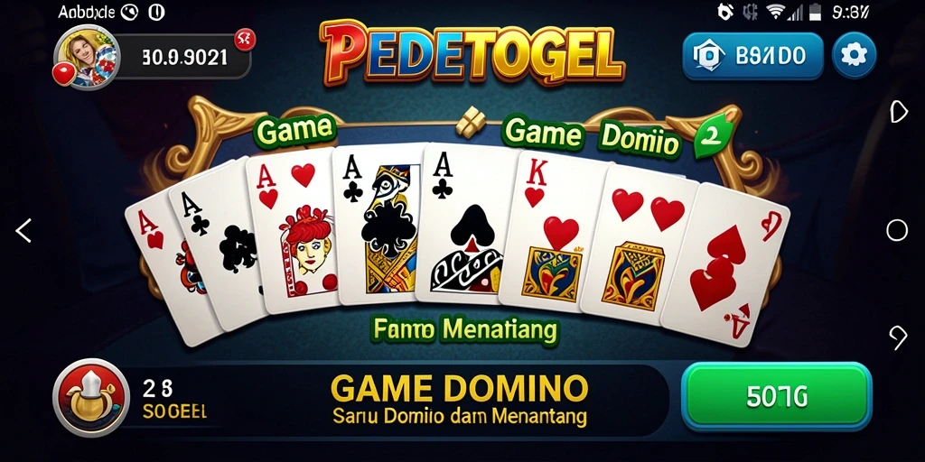 Screenshot PEDETOGEL menampilkan gameplay seru dan interaksi pemain.