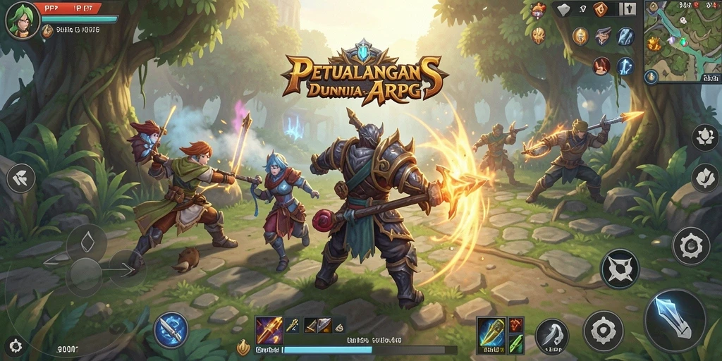 Tampilkan aksi epik dalam gameplay ARPG PP7.