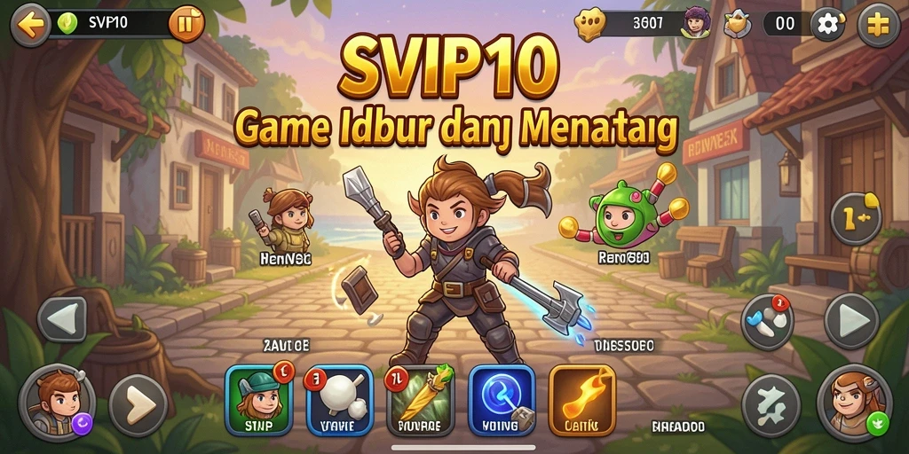 Tampilan gameplay menarik dari SVIP10 yang mencerminkan kesenangan bermain Idle.