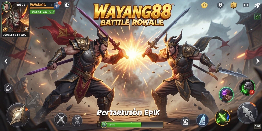 Tampilan dinamis dalam pertarungan Battle Royale WAYANG88.