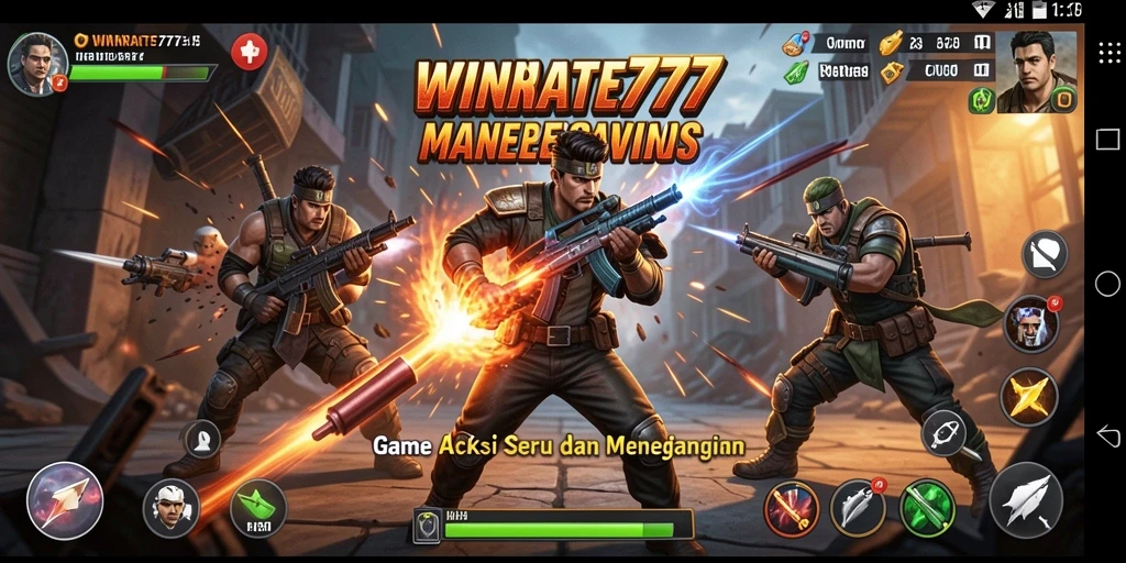 Tampilan gameplay menegangkan di WINRATE777 dengan aksi seru.